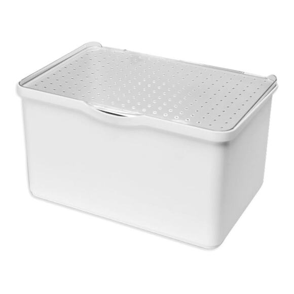 madesmart 79031 Medium Stacking Lid Bin - White - Picture 1 of 3
